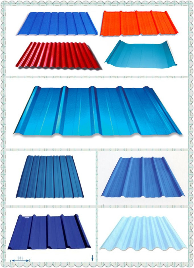 double layer roof tile steel roof wall house making equipment