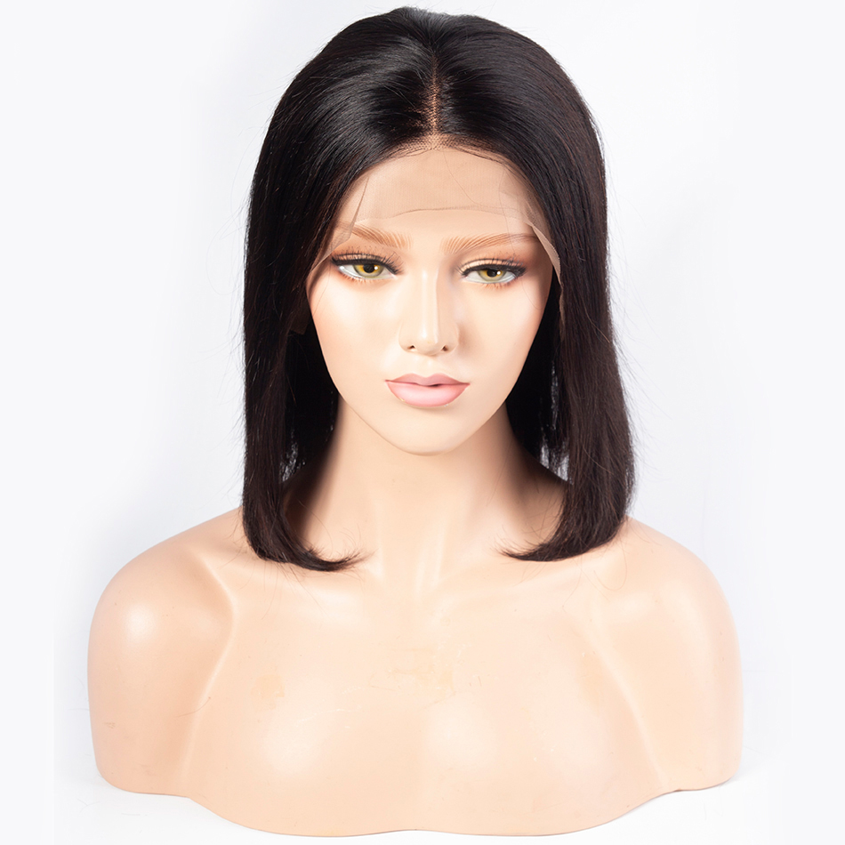 Factory Wholesale High Quality Brazilian Hair BOB Wigs for Black Women Aliexpress Human Hair Short BOB Lace Front Wigs