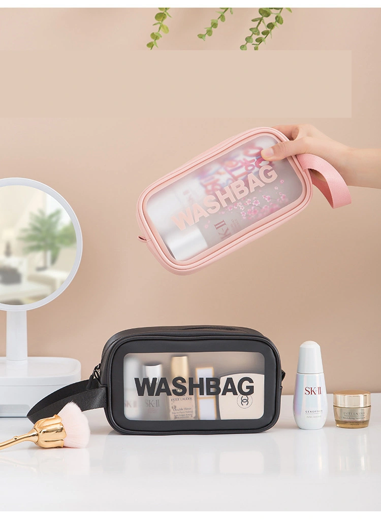 PVC Transparent Waterproof Cosmetic Bag Travel Toiletry Bag Cosmetic Storage Bag Makeup Bags