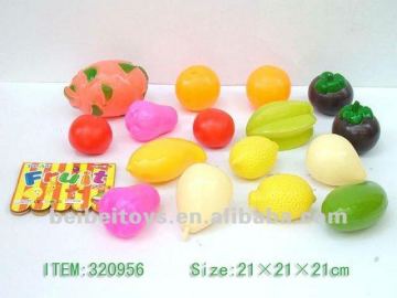 Colorful Plastic Fruit Toy Set