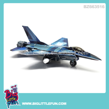Wind up toy plane,3d puzzle toy f-16 model plane