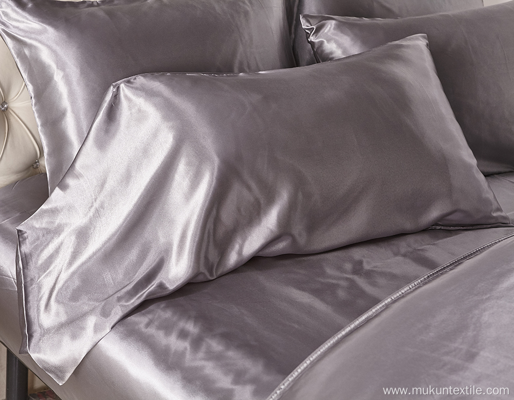 Solid satin pillowcases 22mm sets 50*70cm or custom