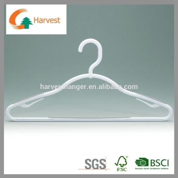 High quality white finish plastic hanger