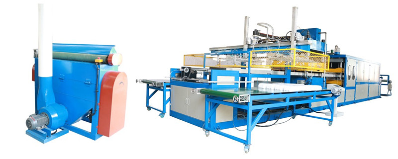 EPS PS foam thermocol plate fast food plate making machine/ disposable food box production line