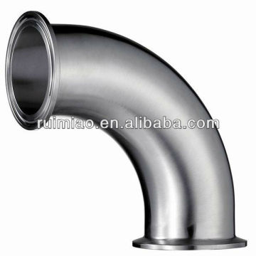 sanitary stainless steel quick-install pipe elbow dimension