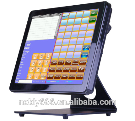 Factory price 15" pos system computer billing machine with printer