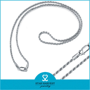 Delicate 925 sterling silver rope chain