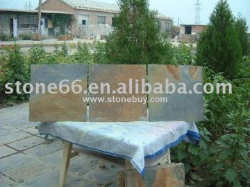 Grey floor slate tile