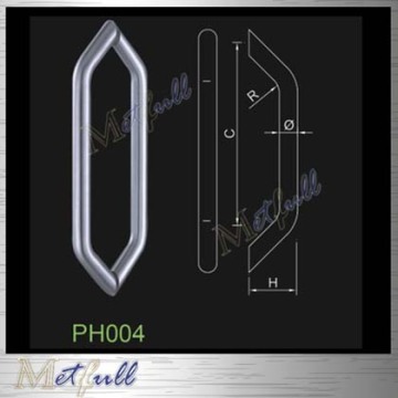 Diamond Style Back-to-Back Glass Door Pull Handle