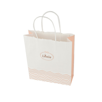 White Premium Eco-Compostable Custom Plastic Kraft Paper Bag