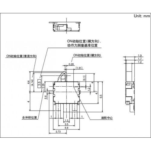 Công tắc gắn kết bề mặt loại hành động hai chiều