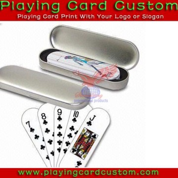 custom printed tin box playing card