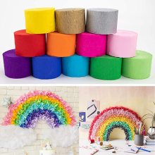12 Color Party Streamer Paper Rolls - Wedding & Festival Decoration Supplies