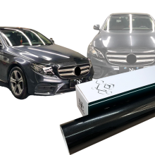 Glossy Pearl Black Car Wrap