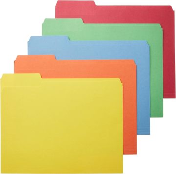 Wholesale A4 A5 Two Pocket Manila File Folders - Assorted Colors