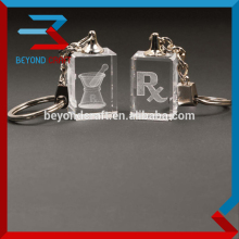 Personalized Logo Engraved Crystal Keychain Gifts