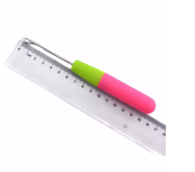 Hot Selling  Needle In Hair Extension Tools  Plastic Handle Hook Pulling Hook Needle Ventilating Wig