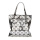 Geometric waterdrop pattern handbag vegan leather handbag crossbody shoulder bag fashion handbag