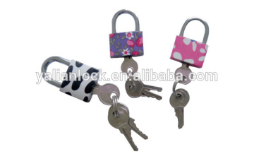 color painted small padlocks