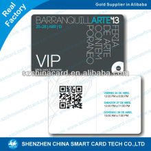 nice glossy pvc cheap qr code membership card