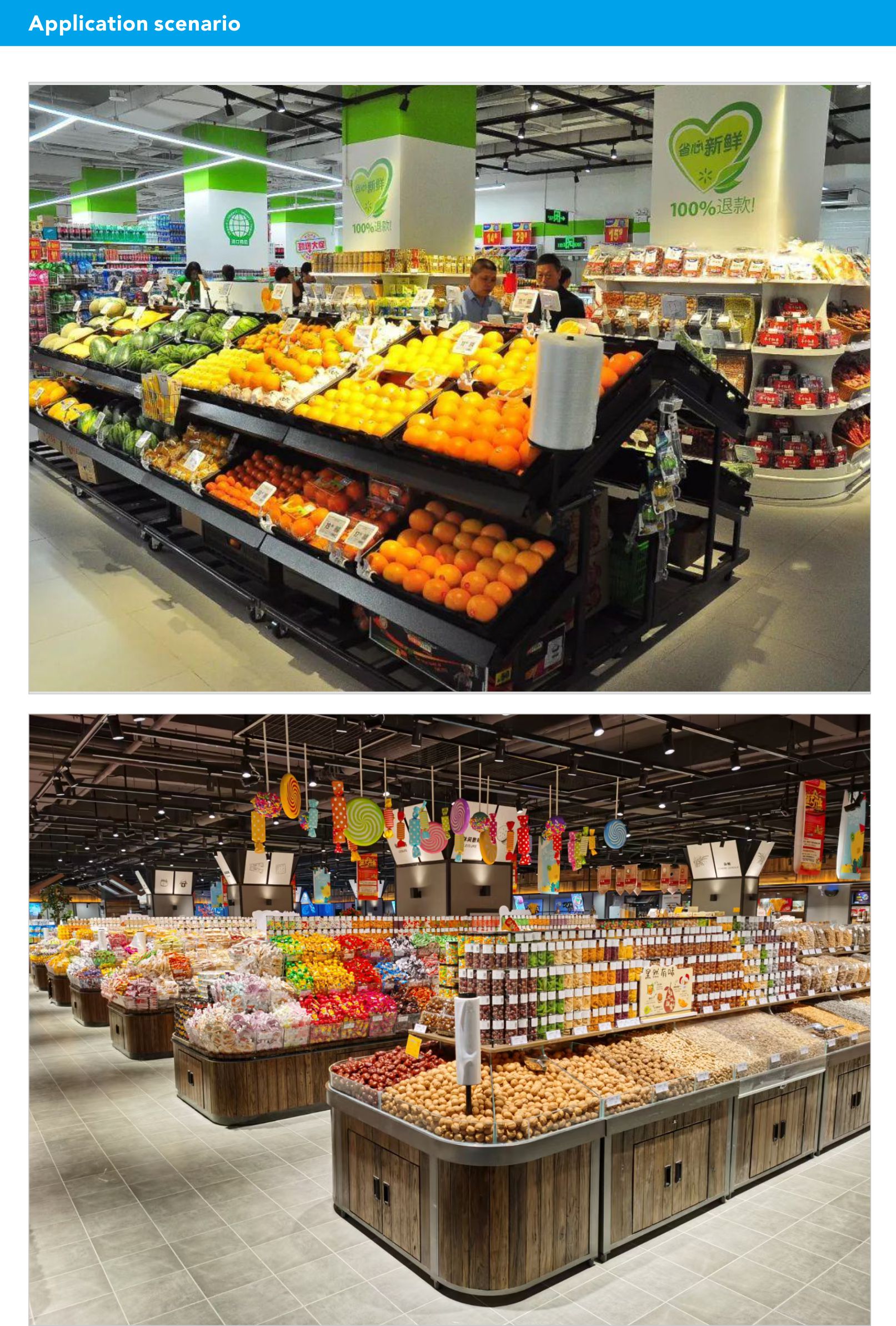 Supermarket 40W COB 2 Wires 3 Wires Indoor  Non-isolated Constant Current LED Track light