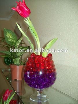 magic crystal soil in purple color / pearl shape crystal soil