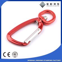 low moq gold aluminum karabiner snap hook carabiner