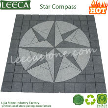 Granite compass landscape garden paving stone