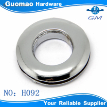 Zinc alloy bag parts round bag grommet