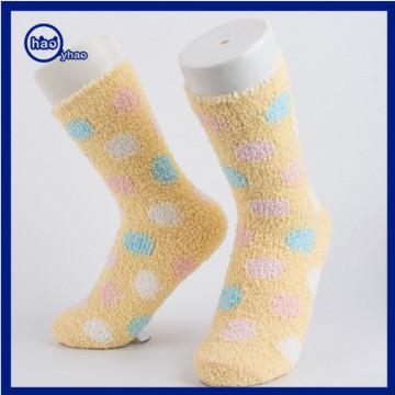 Yhao Fashionable Microfiber Dots Pattern Socks Children Terry Socks
