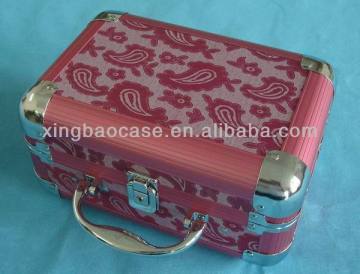 Pvc cosmetic bag, kids makeup case, lighted makeup case