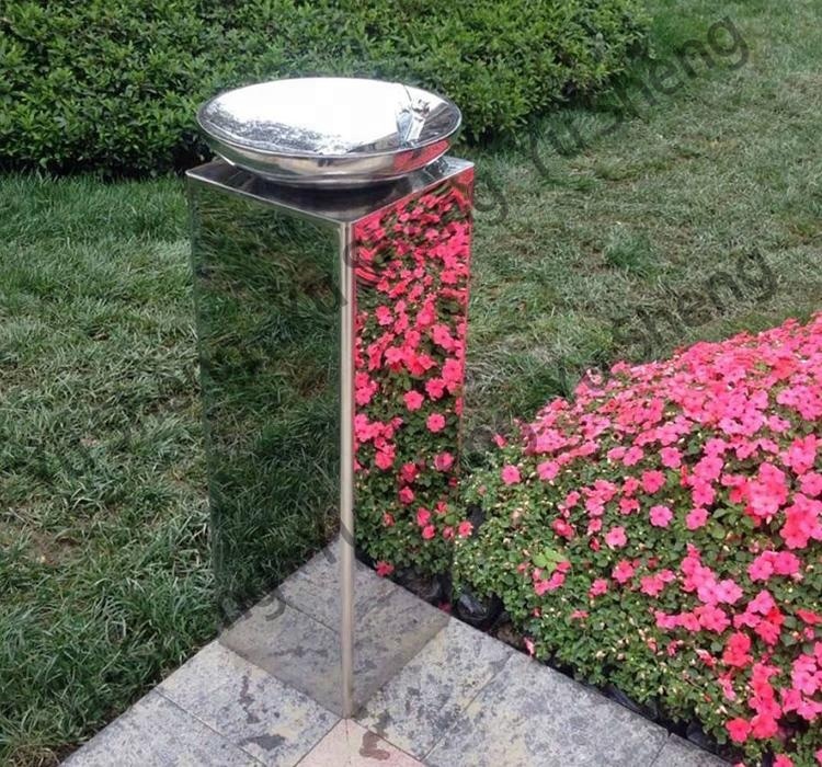 Dispensador de agua al aire libre del grifo de la fuente de agua potable moderna al aire libre del acero inoxidable 3