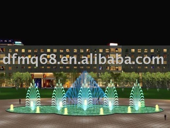 outdoor pool musical fountain