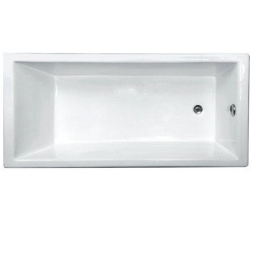 Square Build-In Enamel Cast Iron Bathtub