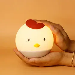 Adorable Soft Silicone Chicken Night Light for Kids