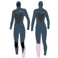 Seaskin dalış Wetsuits Women&#39;s 5mm kapüşonlu göğüs zip