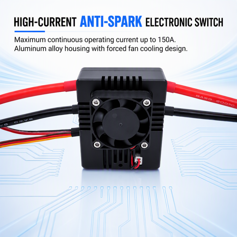 High Current Anti-spark Switch 150A for Electric Skateboard Electric Surfboard Electric Go-kart RC Cars Robot Max. 300A