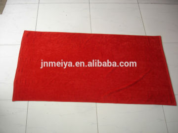 100% cotton solid color soft velour beach towel