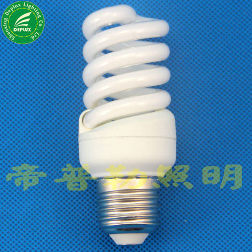 Full spiral energy saving lamps E14 15w Half spiral CFL lamps spiral energy saver lamps E27 15w