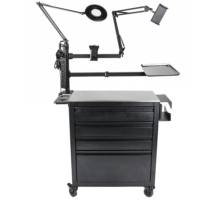 Mobile multi-function tattoo workstation tattoo table desk tool furniture