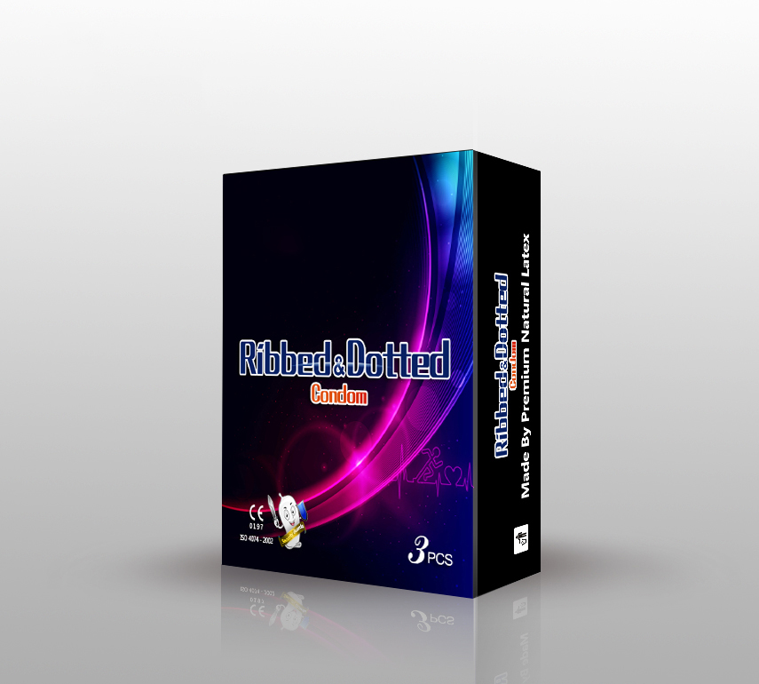 ถุงยางอนามัยแบบประและยาง dotted and ribbed condom