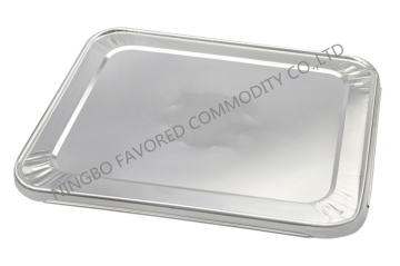 Aluminium foil container lid half size pan lid