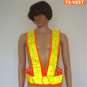 High Quality Traffic el Reflective Safety Vest Glow In The Dark