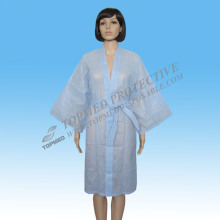 Disposable PP/SMS Nonwoven Kimono for SPA