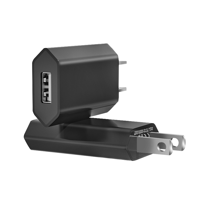 Black &amp; White 5W USB Wall Charger للهواتف المحمولة