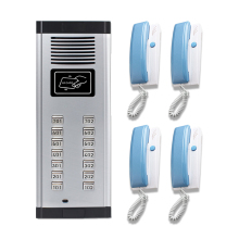 Non-Visual Intercom Door Phone with Wired Two-Way Audio for Building Access Control Systems