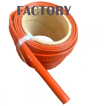 Comfortable fiberglass coated silicone rubber sleeve