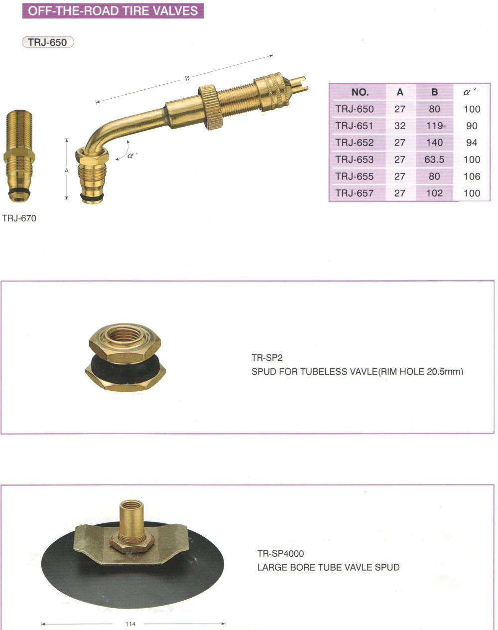 truck tire valves 