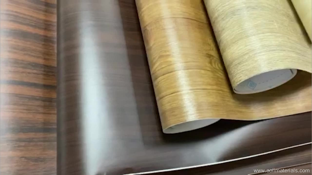 Wrap Self Adhesive Wallpaper Wall Paper Furniture Sticker Vinyl Wood Grain PVC Film