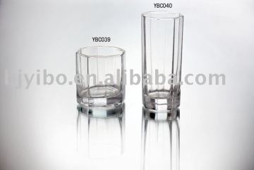 Straight water drinking galss